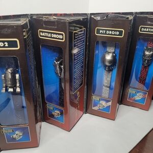 Star Wars Episode 1 Die Cast Watch Set of 4 With Certificate of Authenticity